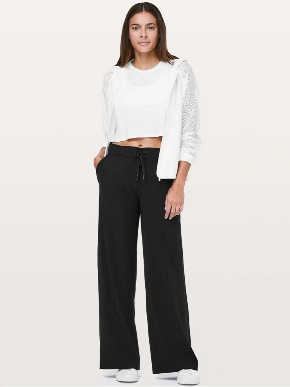 lululemon athletica Black Wide-Leg Drawstring Pants